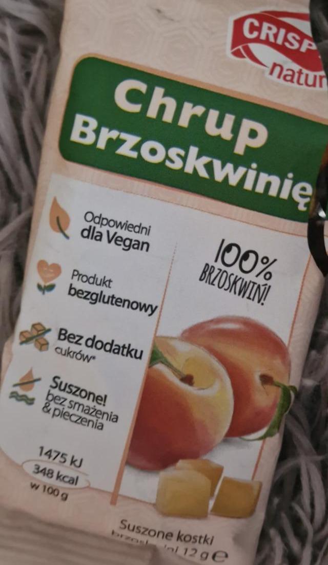 Zdjęcia - Crispy Natural Suszone kostki brzoskwiń 12 g