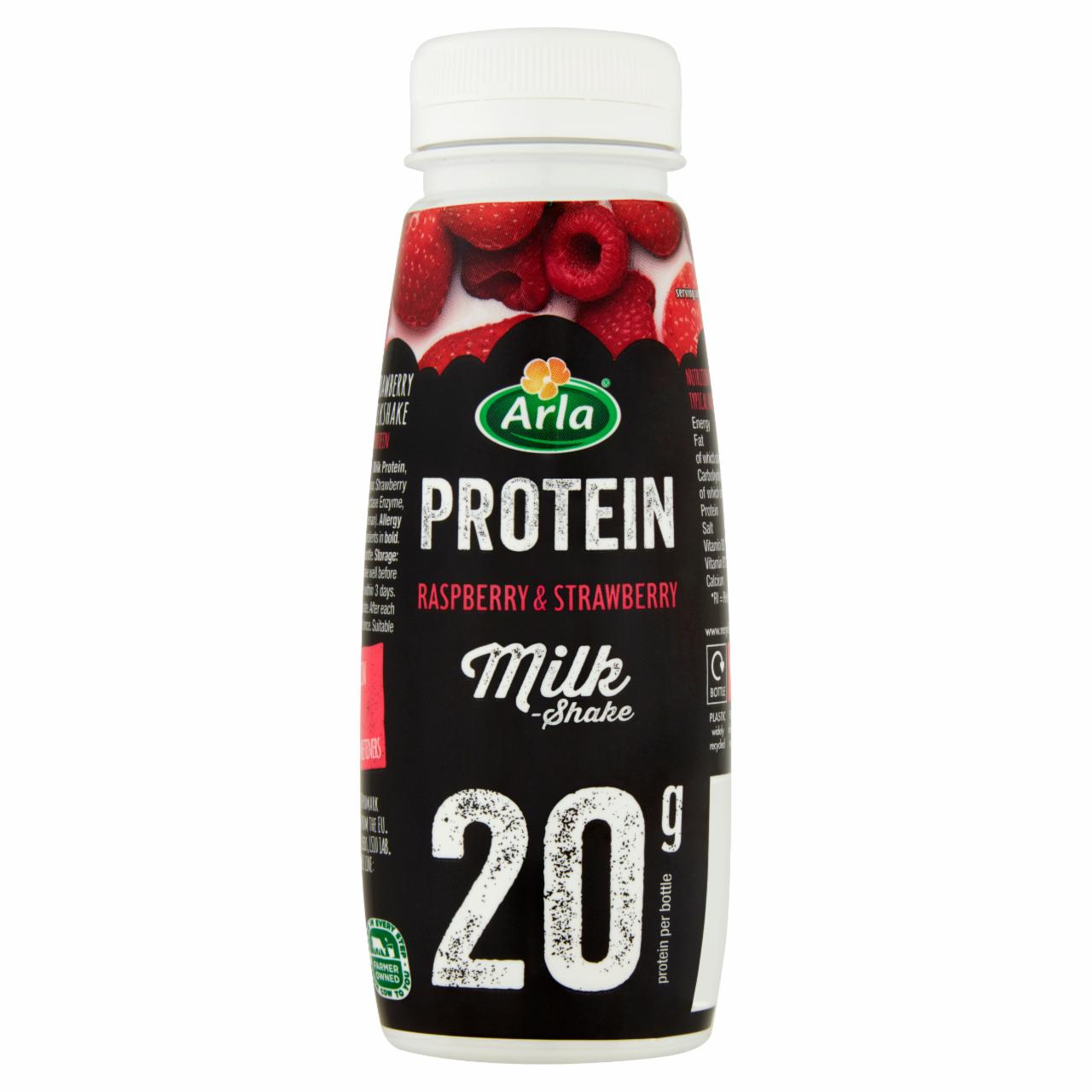 Zdjęcia - Arla Protein Mleczny napój o smaku malinowo-truskawkowym 225 ml