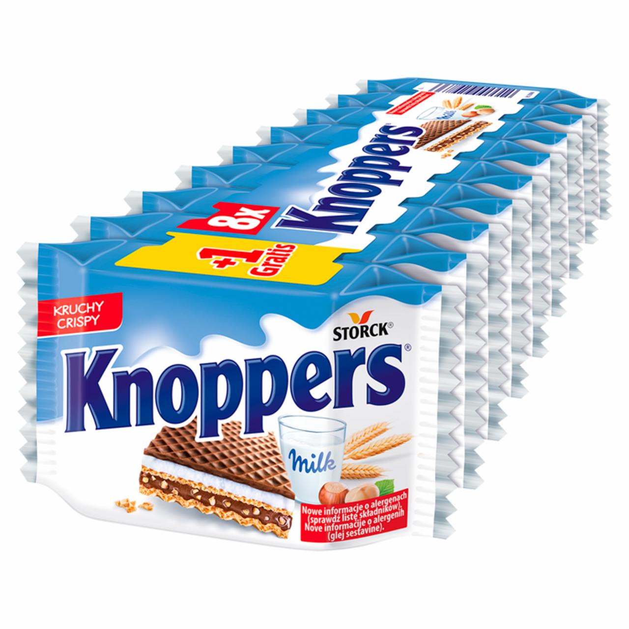 Zdjęcia - Knoppers Wafelek mleczno-orzechowy 225 g (9 sztuk)