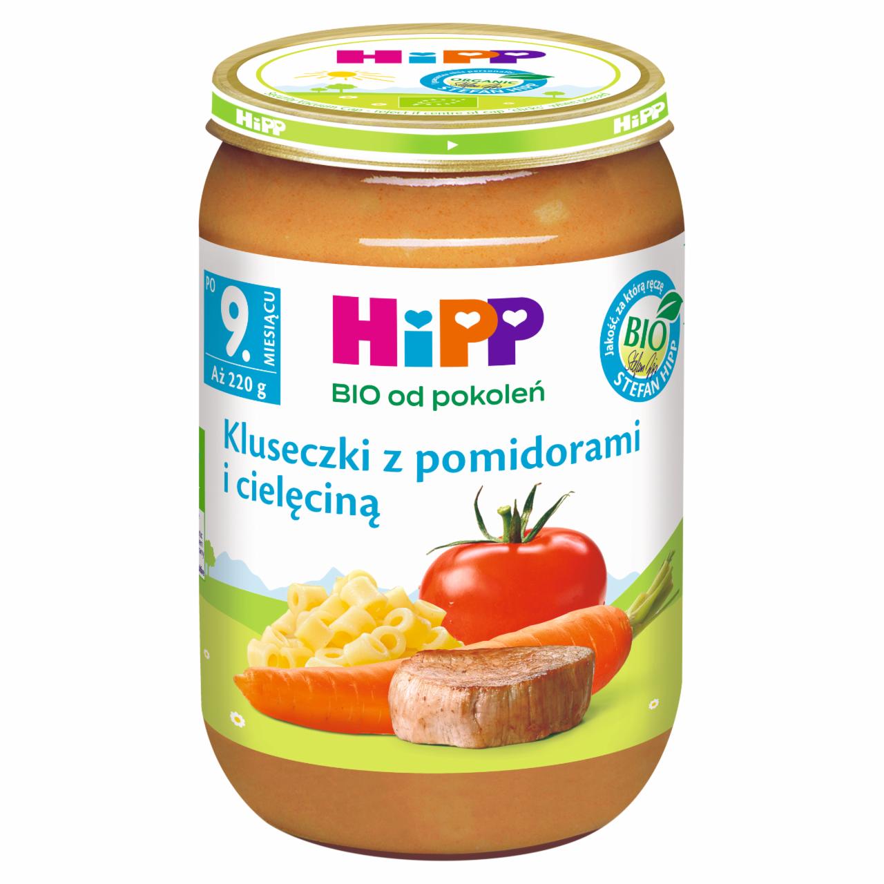 Zdjęcia - HiPP BIO Kluseczki z pomidorami i cielęciną po 9. miesiącu 220 g