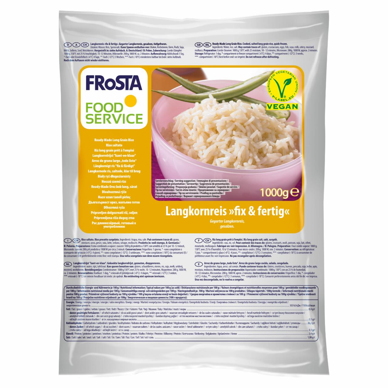 Zdjęcia - FRoSTA Foodservice Biały ryż długoziarnisty 1000 g