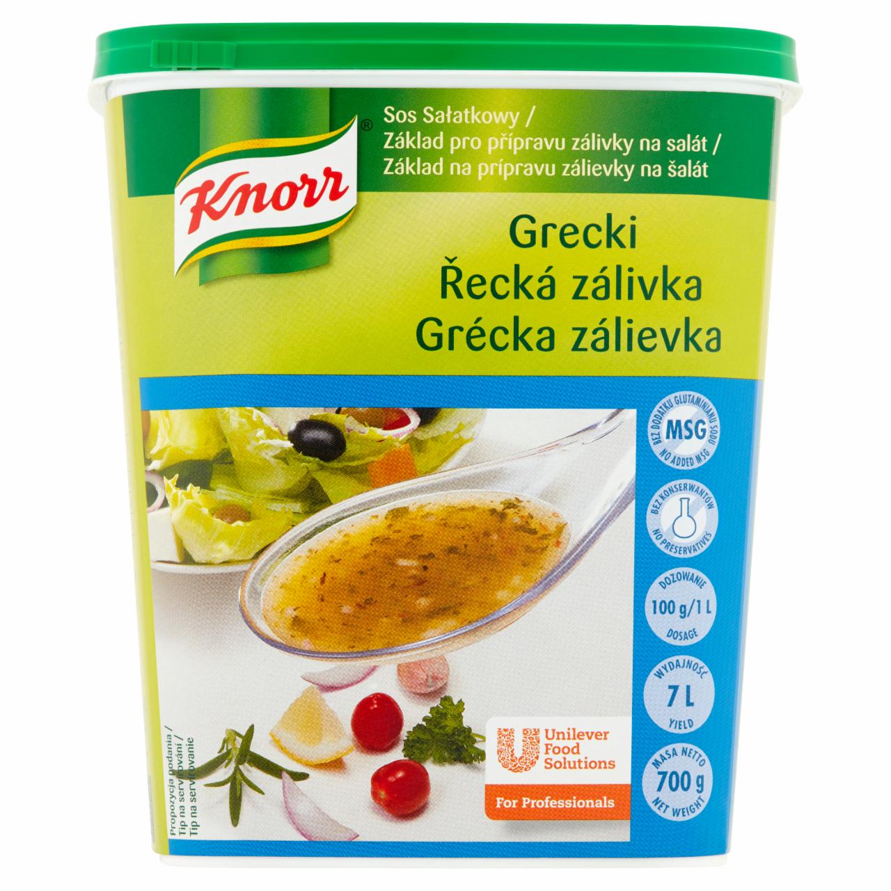Zdjęcia - Knorr Sos sałatkowy grecki 700 g