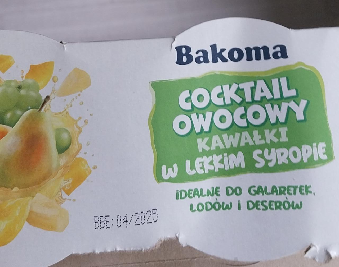 Zdjęcia - Cocktail owocowy w lekkim syropie Bakoma