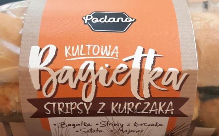 Zdjęcia - bagietka kultowa stripsy z kurczaka podano