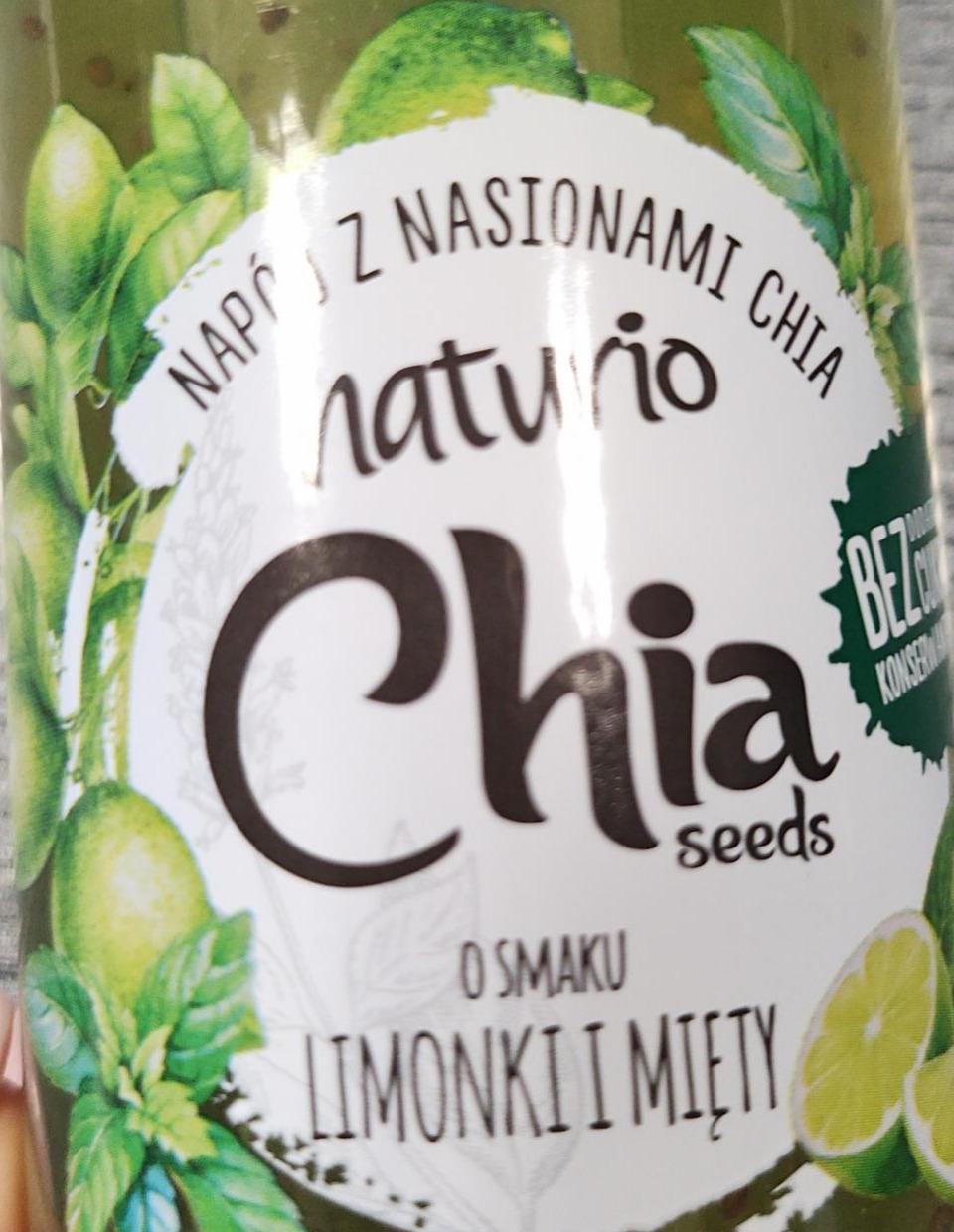 Zdjęcia - Napój z nasionami chia o smaku limonki i mięty Naturio