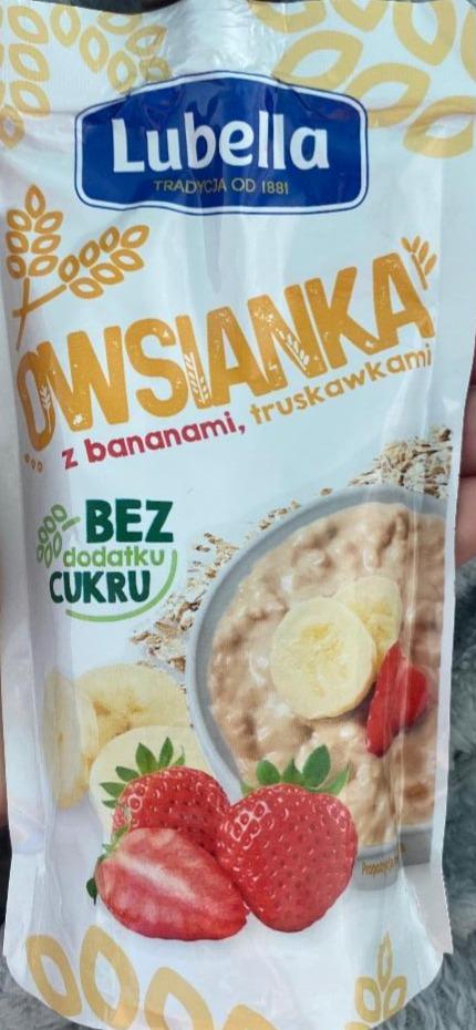 Zdjęcia - Owsianka z bananami,truskawkami Lubella