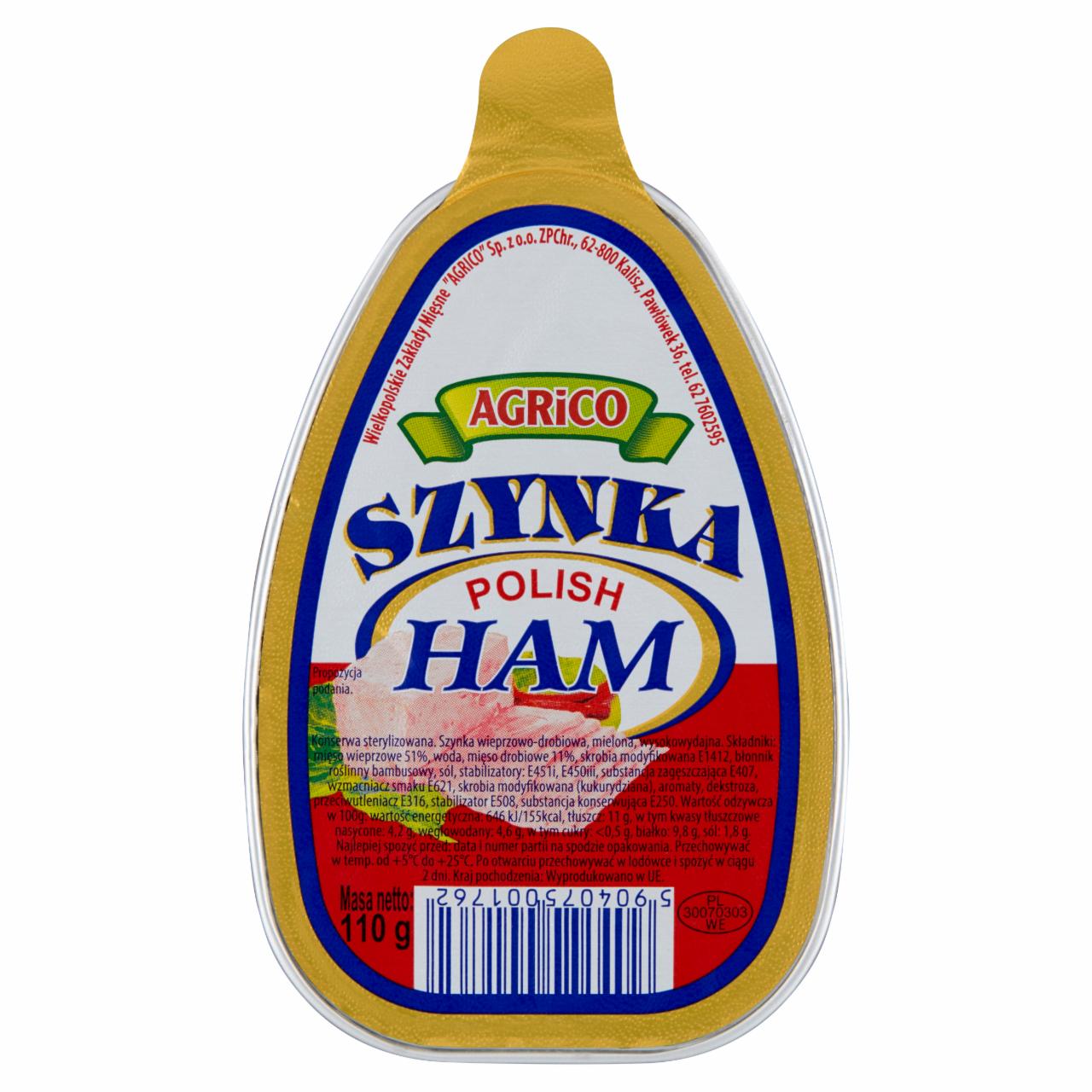 Zdjęcia - Agrico Polish Ham Szynka 110 g