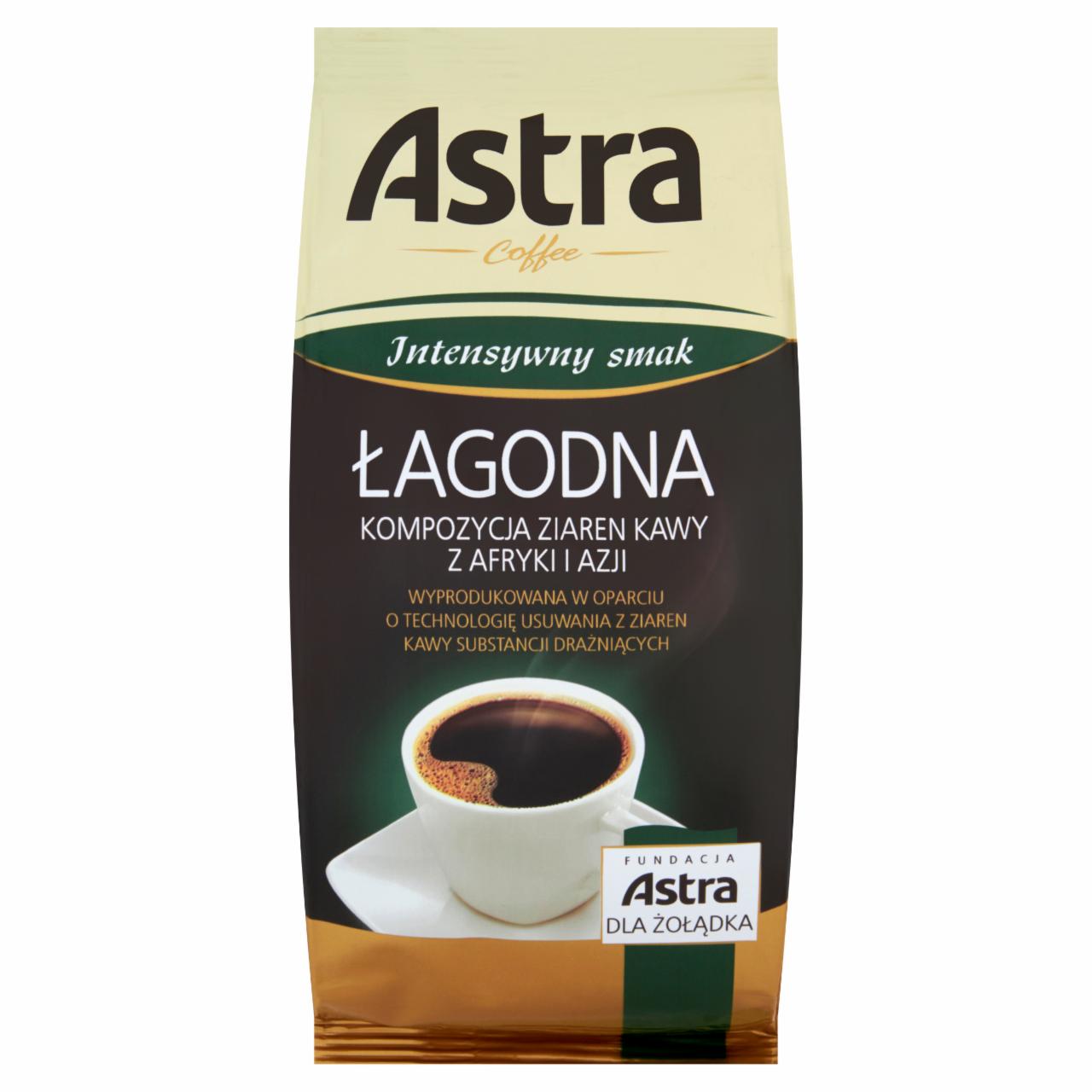 Zdjęcia - Astra Łagodna Intensywny smak Kawa drobno mielona 250 g