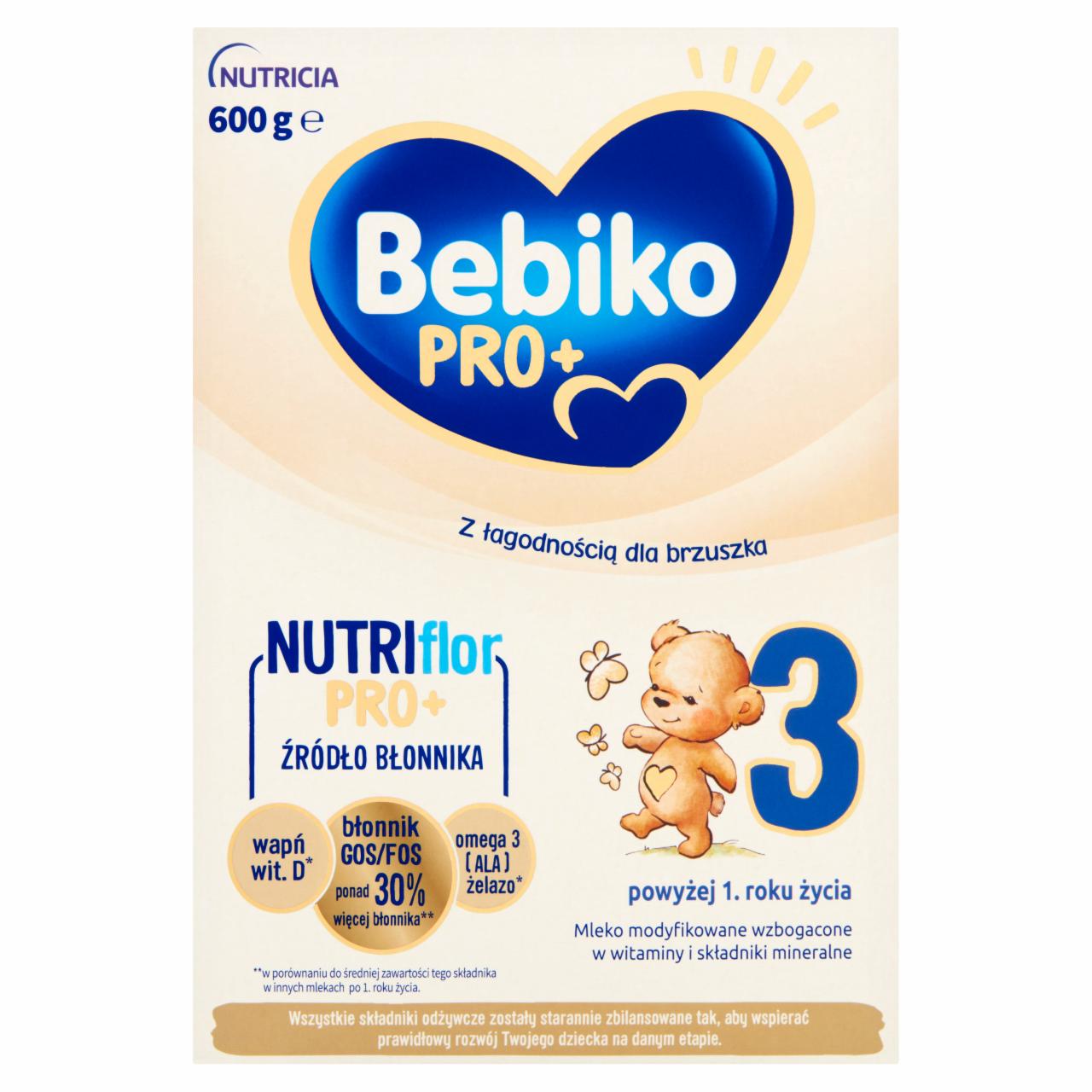 Zdjęcia - Bebiko Pro+ 3 Mleko modyfikowane dla dzieci powyżej 1. roku życia 600 g