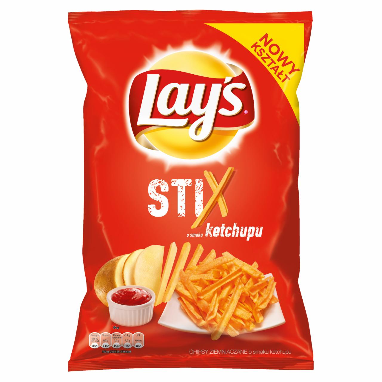Zdjęcia - Stix o smaku ketchupu Chipsy ziemniaczane 140 g Lay's