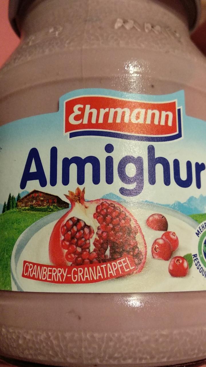 Zdjęcia - Almighurt cranberry granatapfel Ehrmann