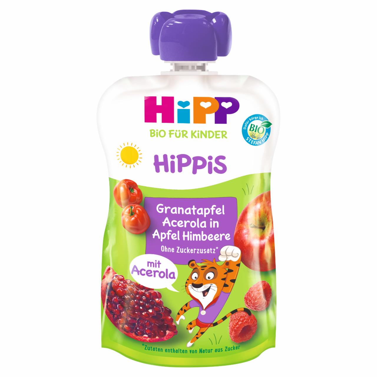Zdjęcia - HiPP BIO Super HiPPiS Mus owocowy po 1. roku jabłka-maliny-granaty-acerola 100 g