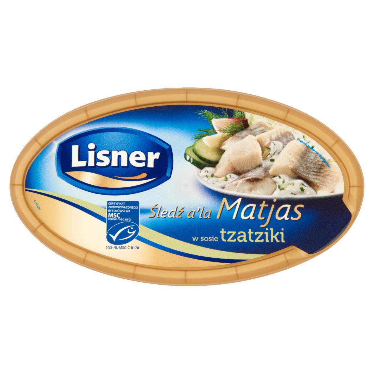 Zdjęcia - Lisner Śledź a'la Matjas w sosie tzatziki 280 g