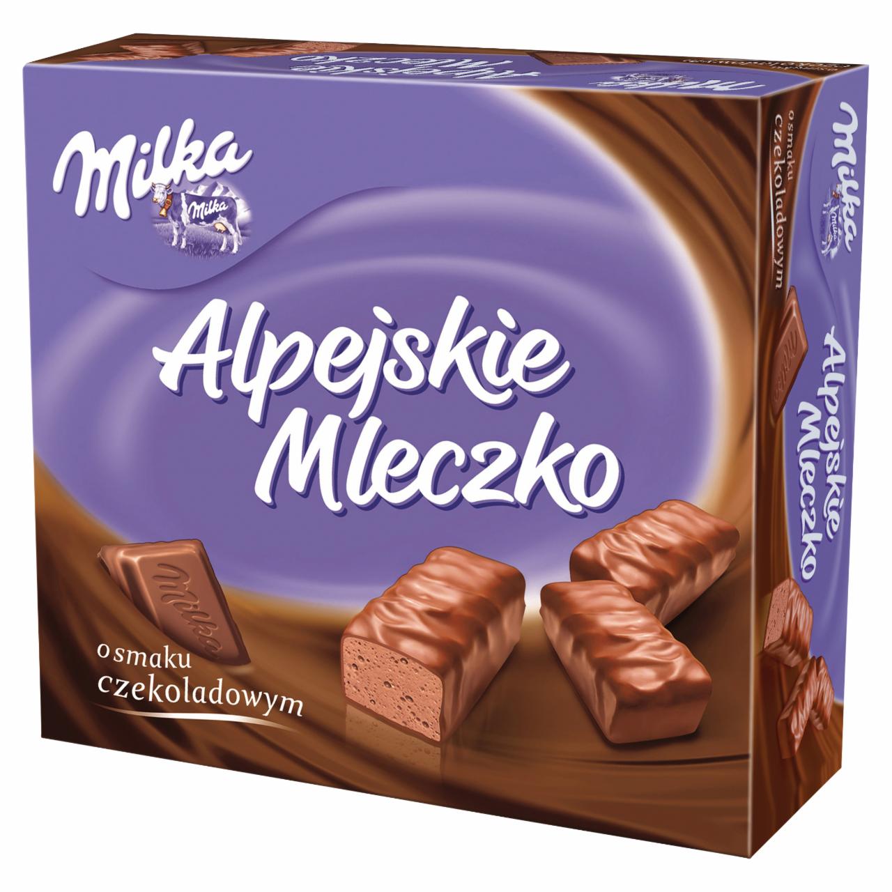 Zdjęcia - Milka Alpejskie Mleczko Pianka o smaku czekoladowym 330 g