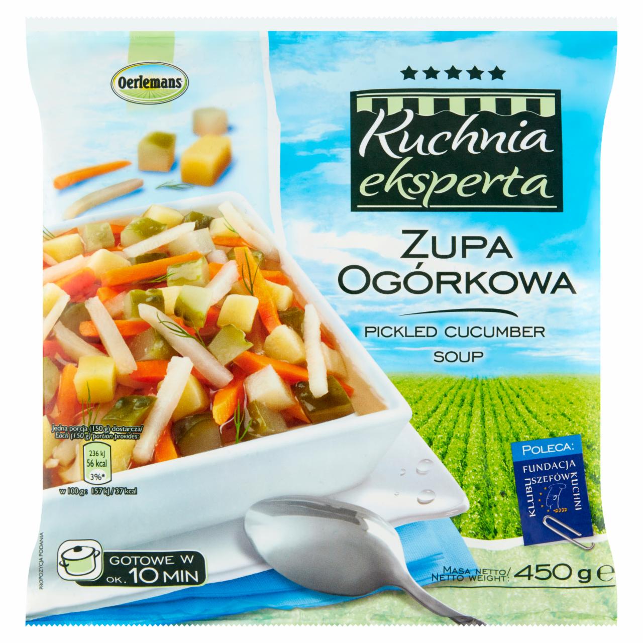 Zdjęcia - Oerlemans Kuchnia eksperta Zupa ogórkowa 450 g