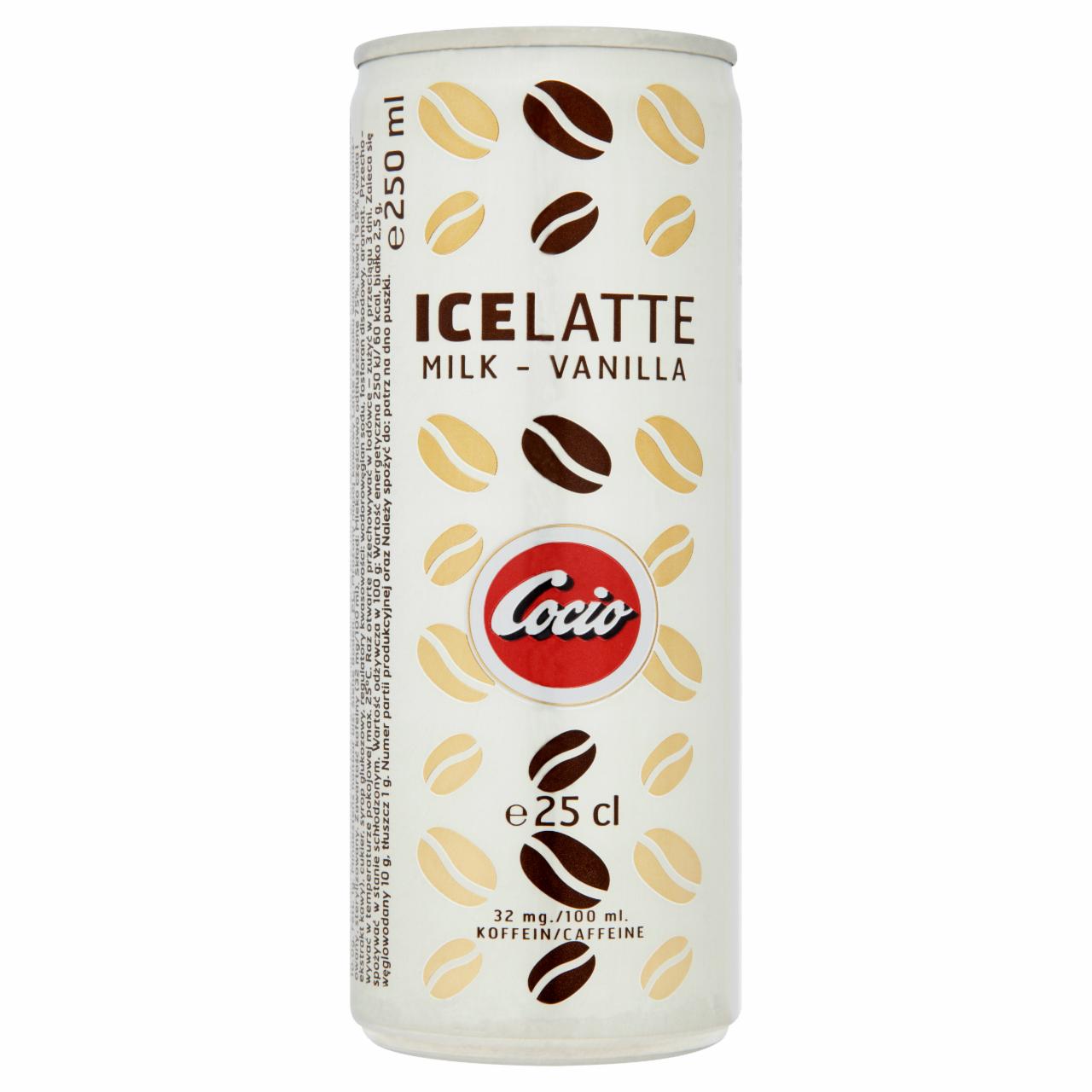 Zdjęcia - Cocio Ice Latte Mrożony napój kawowy o smaku waniliowym 250 ml
