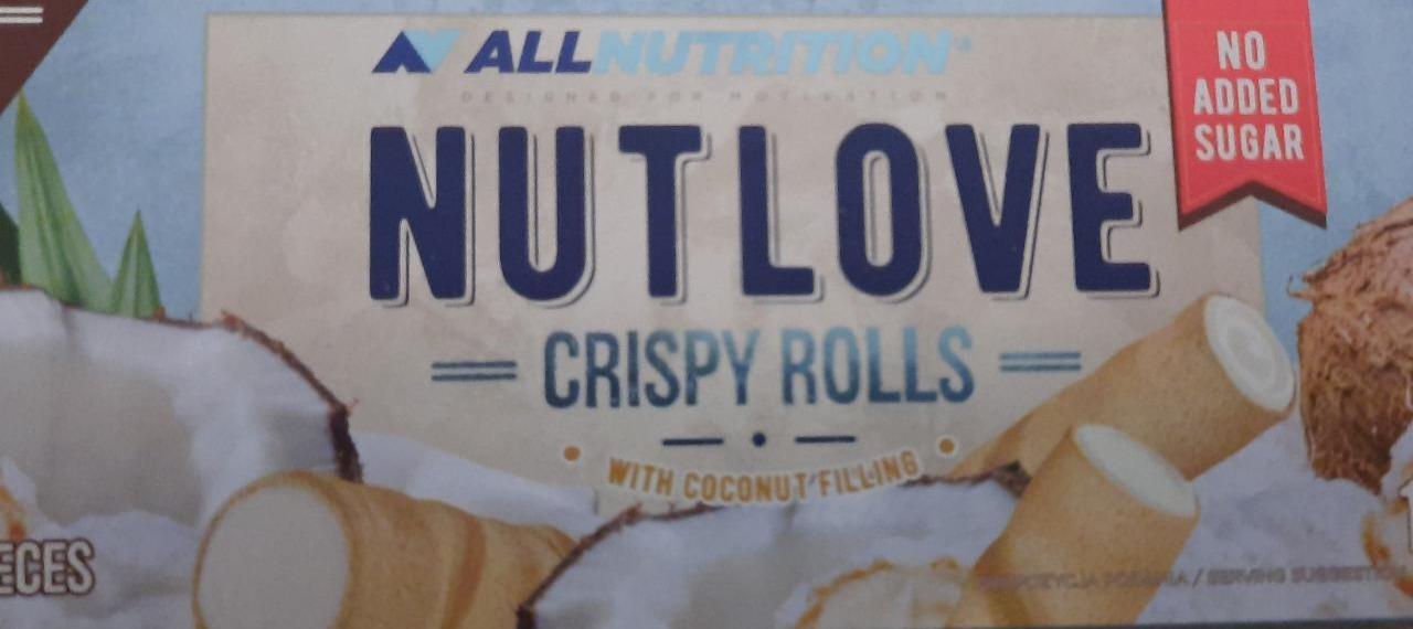 Zdjęcia - Allnutrition NutLOve Crispy Rolls coconut