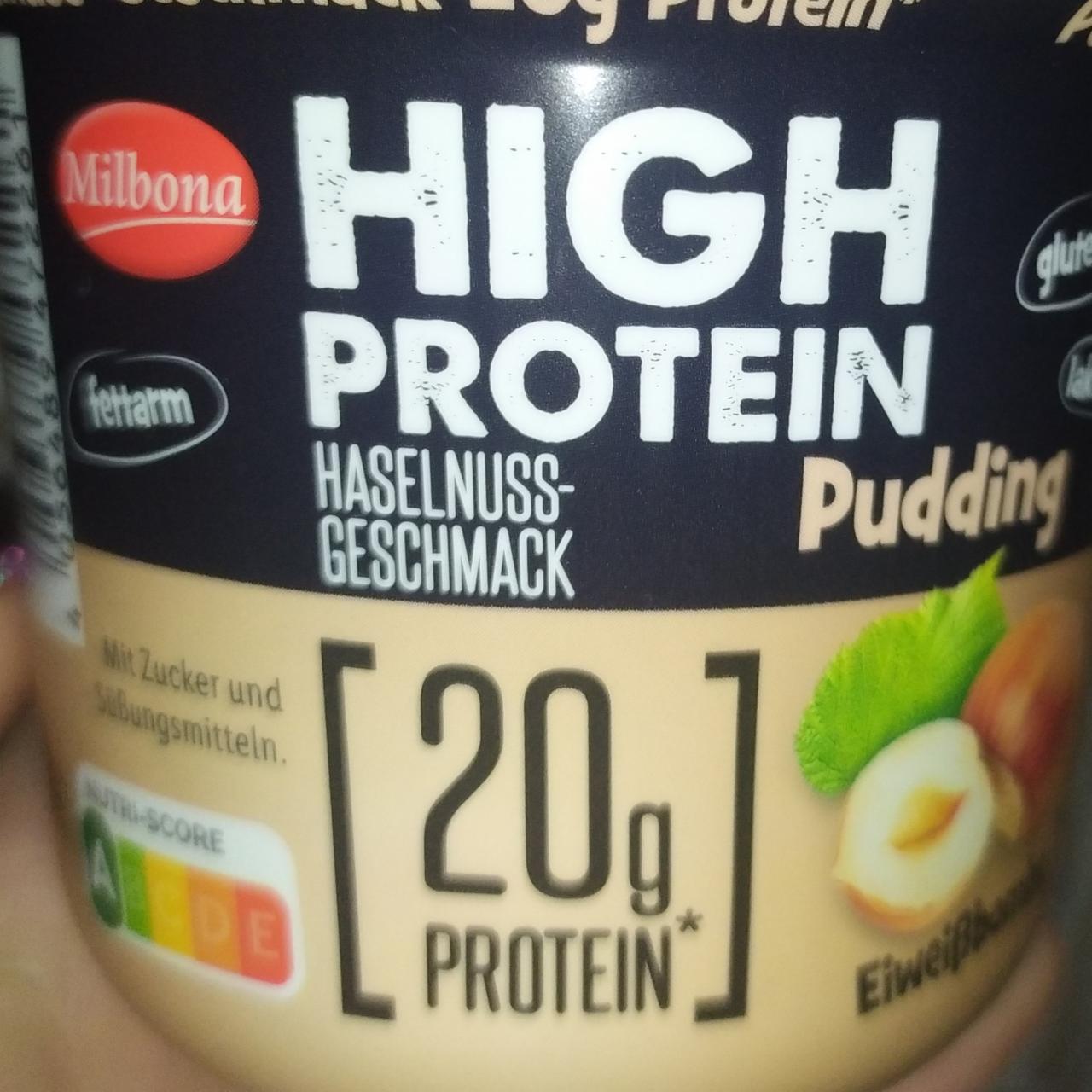Zdjęcia - High Protein pudding Haselnussgeschmack Milbona