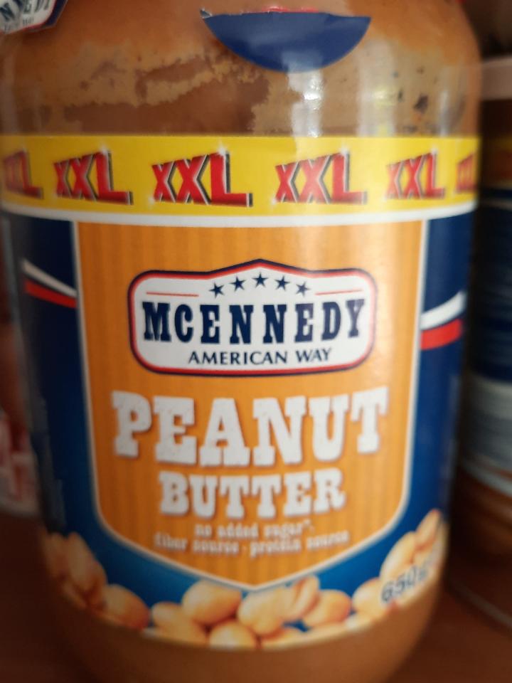 kJ wartości Mcennedy i odżywcze - Peanut butter kalorie,