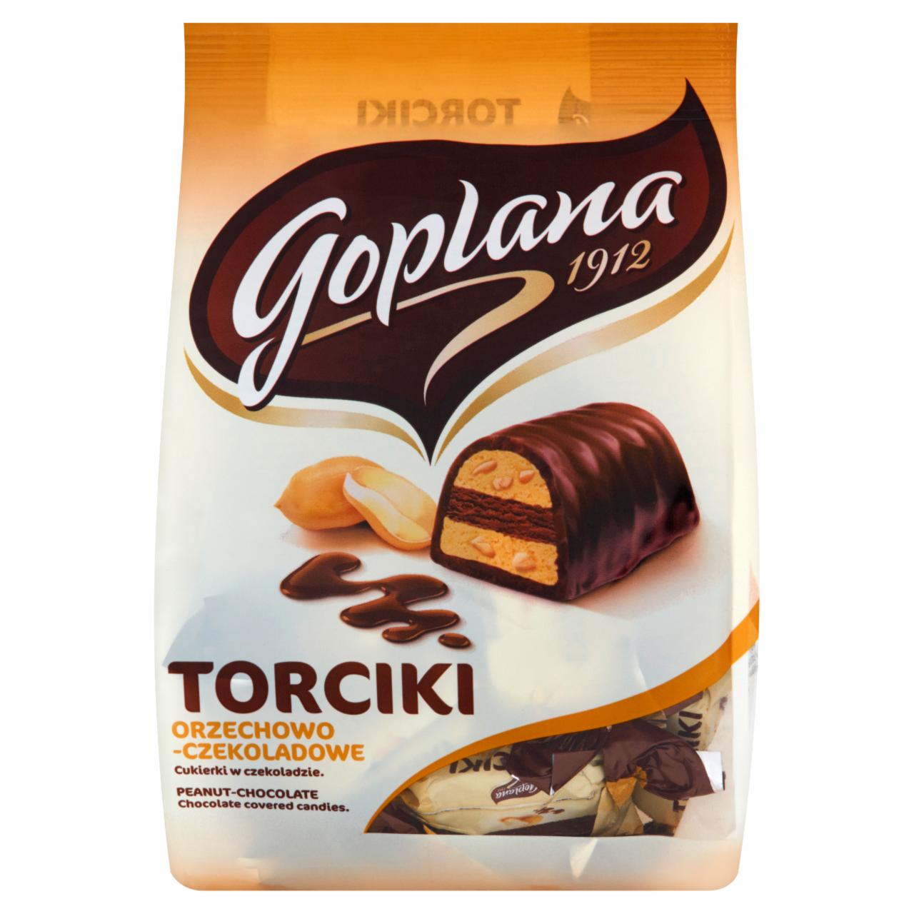 Zdjęcia - Goplana Torciki orzechowo-czekoladowe Cukierki w czekoladzie 256 g