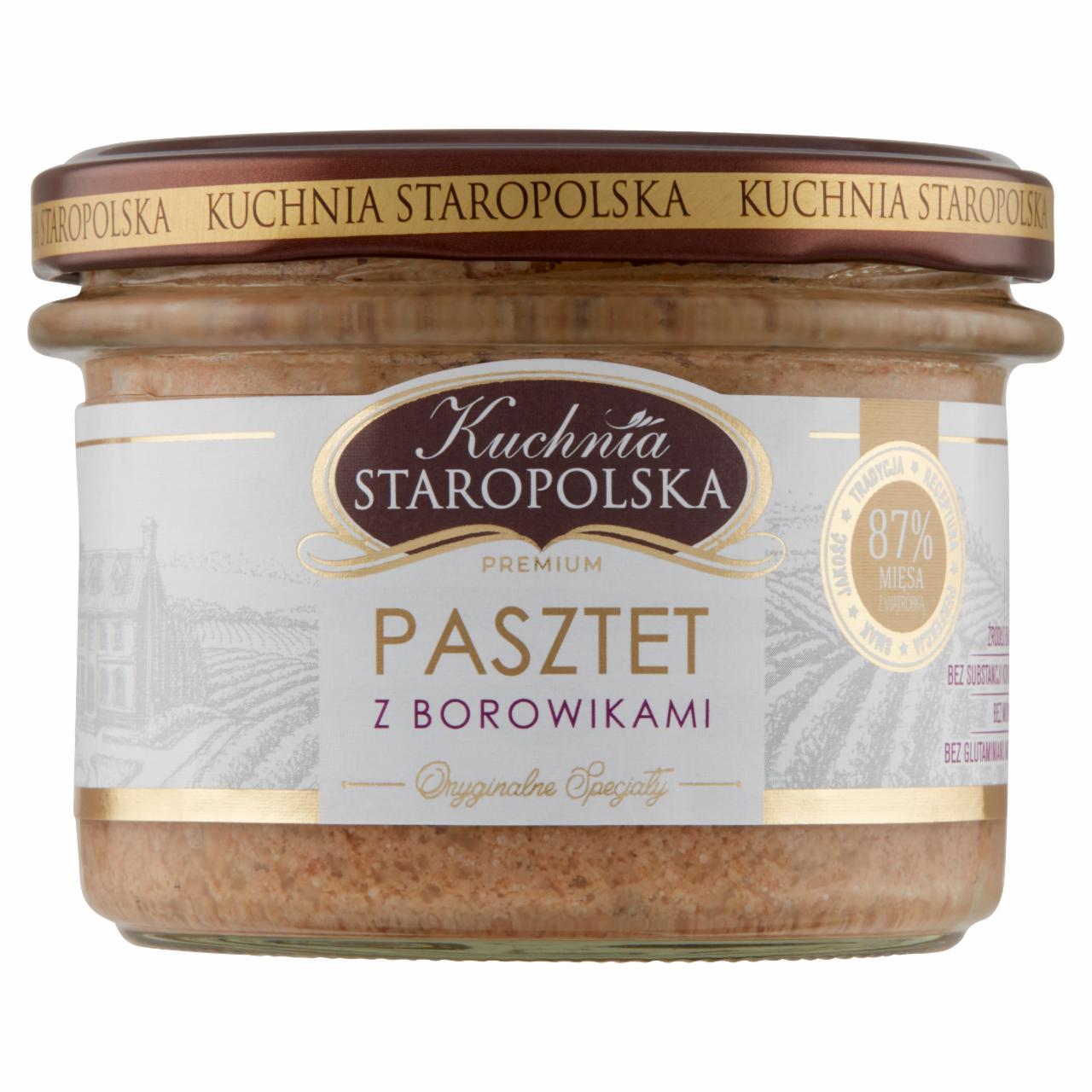 Zdjęcia - Kuchnia Staropolska Premium Pasztet z borowikami 160 g
