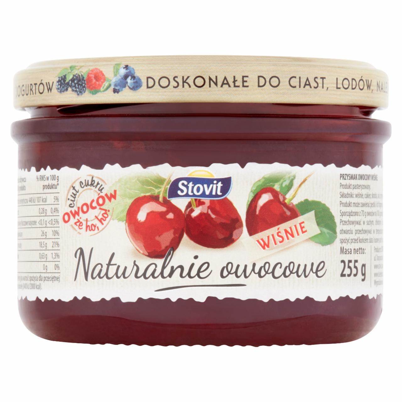 Zdjęcia - Stovit Naturalnie owocowe Wiśnie 255 g