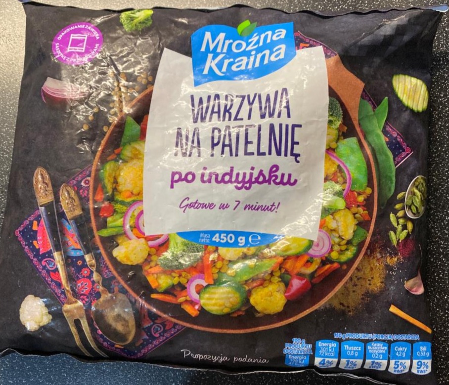 Zdjęcia - Warzywa na Patelnię po Indyjsku Mroźna Kraina