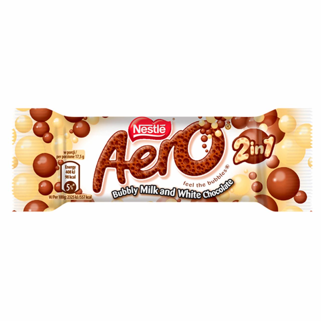 Zdjęcia - Aero 2in1 Napowietrzona czekolada mleczna i biała 35 g