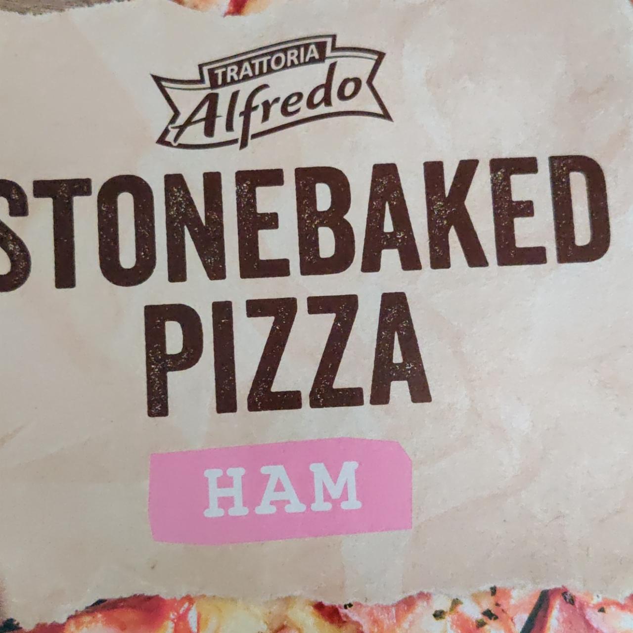 Zdjęcia - Stonebaked pizza ham Alfredo