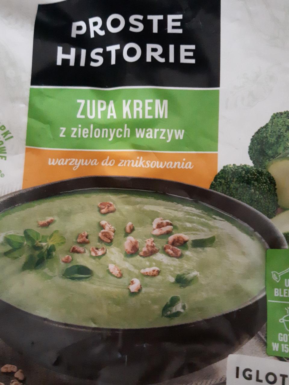 Zdjęcia - Zupa krem z zielonych warzyw Proste Historie