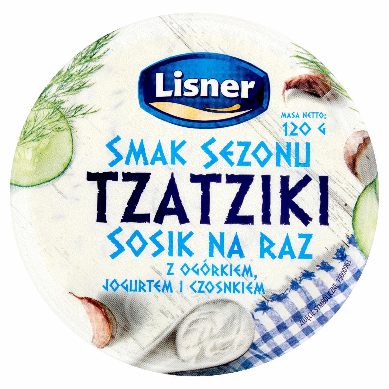 Zdjęcia - Lisner Smak sezonu Tzatziki Sosik na raz z ogórkiem jogurtem i czosnkiem 120 g