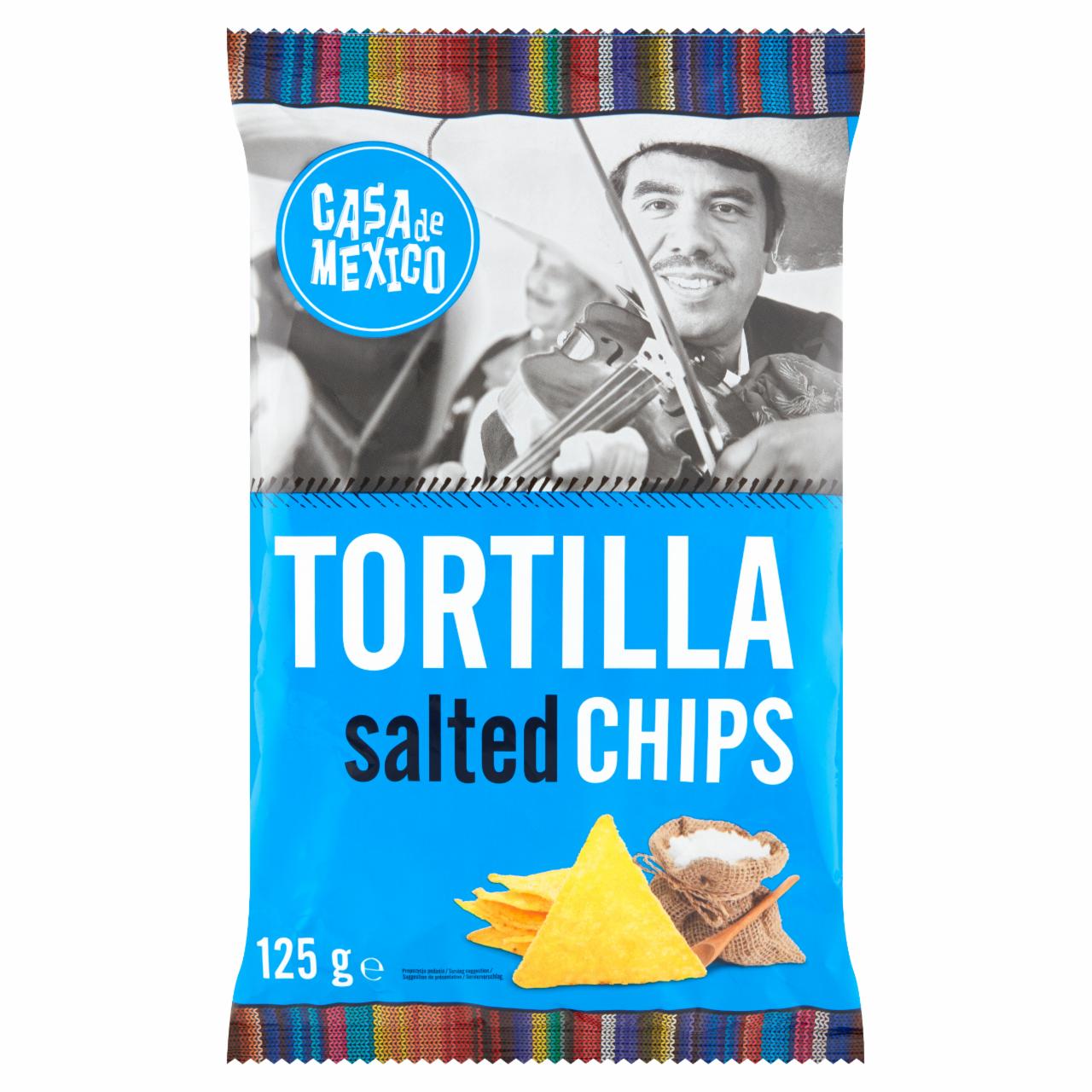 Zdjęcia - Casa de Mexico Tortilla Chipsy kukurydziane naturalne solone 125 g