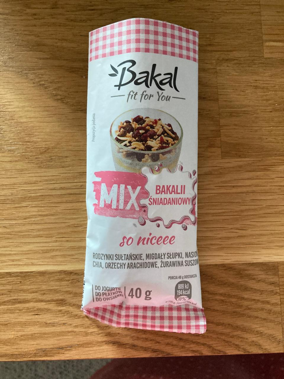Zdjęcia - Mix Bakalii sniadaniowy so niceee Bakal fit for you