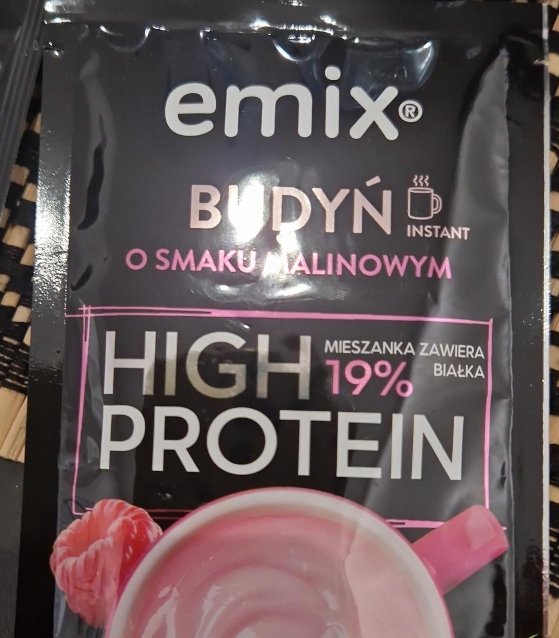 Zdjęcia - Budyń high protein o smaku malinowym Emix