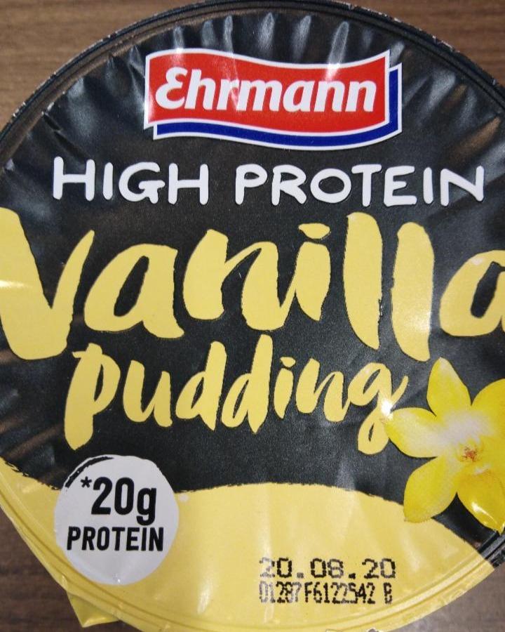 Zdjęcia - High protein pudding vanilla Ehrmann