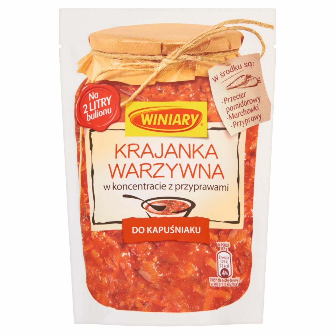 Zdjęcia - Winiary Krajanka warzywna w koncentracie z przyprawami do kapuśniaku 250 g