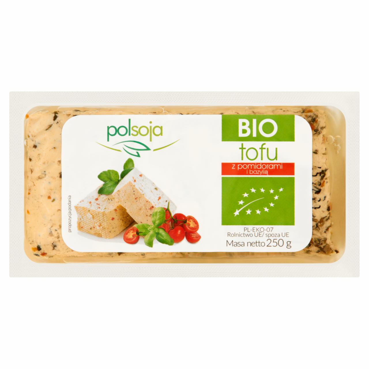 Zdjęcia - Polsoja BIO Tofu z pomidorami i bazylią 250 g