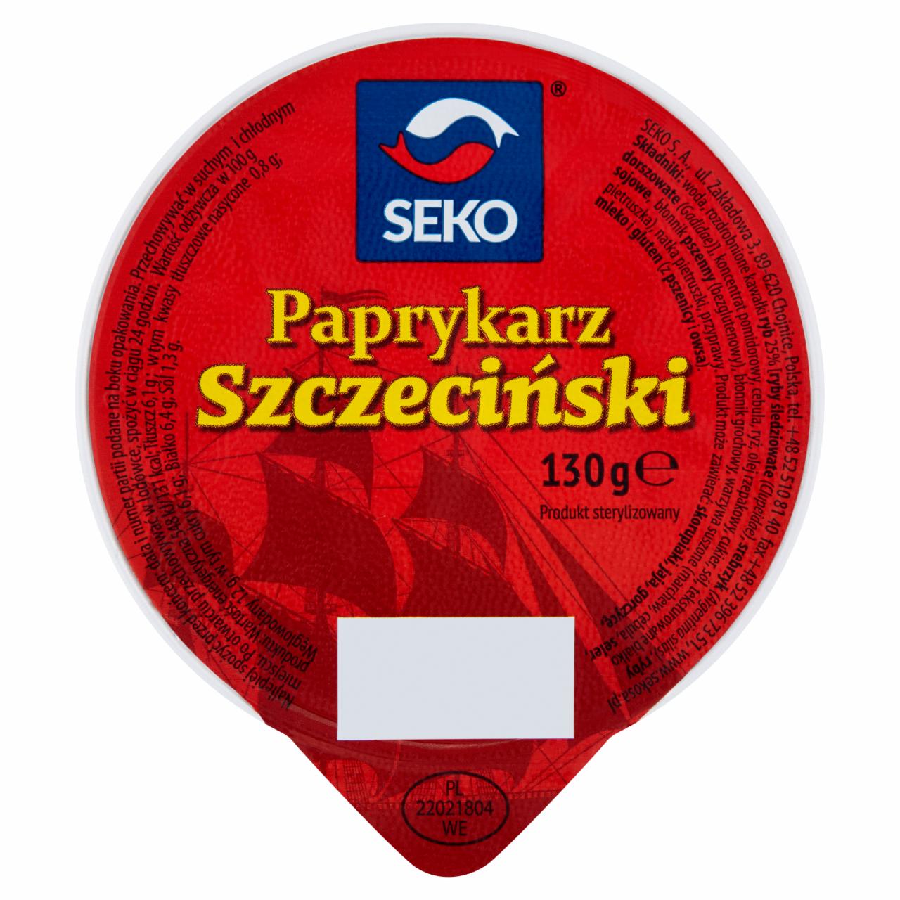 Zdjęcia - Seko Paprykarz szczeciński 130 g