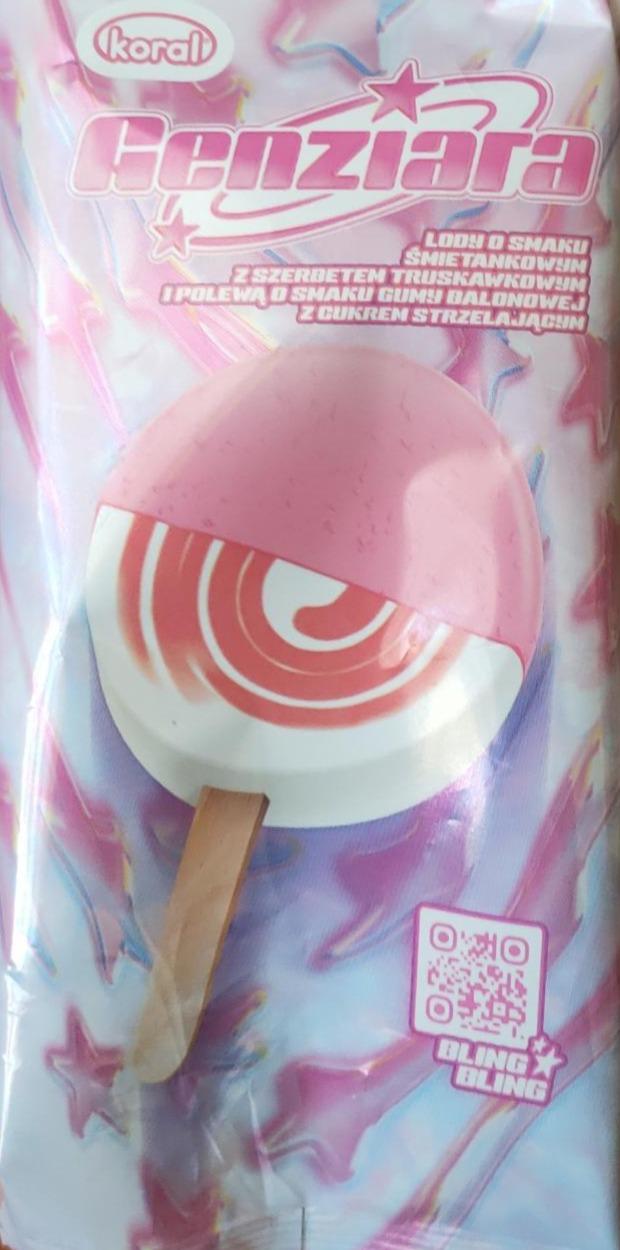 Zdjęcia - Genziara lody o smaku śmietankowym Koral