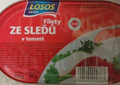Zdjęcia - Łosoś Ustka Filety śledziowe w sosie pomidorowym 175 g