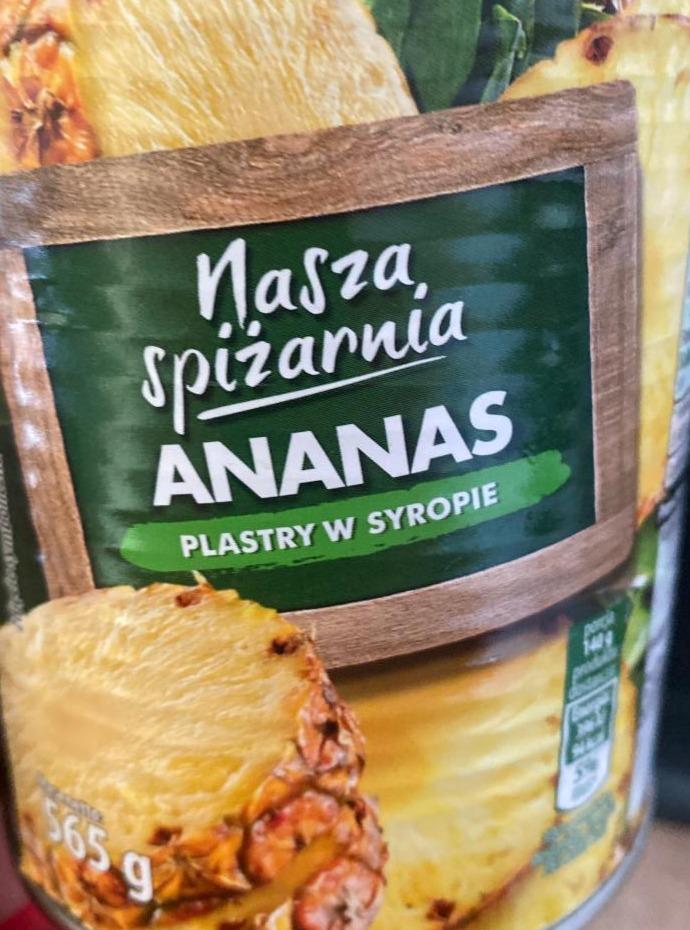 Zdjęcia - Ananas plastry w lekkim syropie Nasza spiżarnia