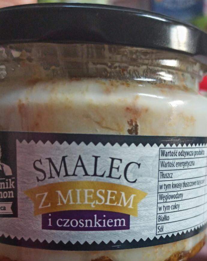 Zdjęcia - Smalec z mięsem i czosnkiem rzeźnik Szymon