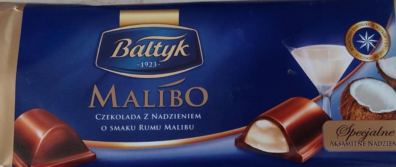 Zdjęcia - Malibo czekolada z nadzieniem o smaku rumu Bałtyk
