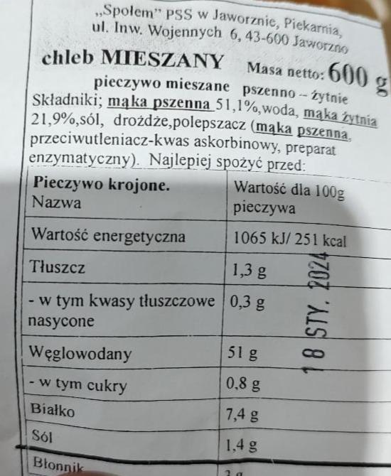 Zdjęcia - Chleb Mieszany Społem