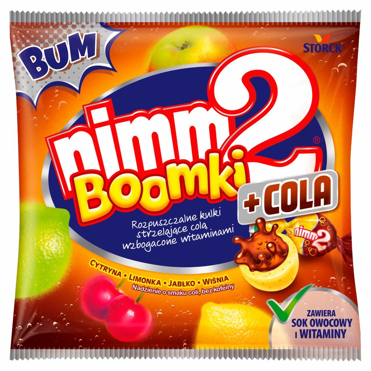 Zdjęcia - nimm2 Boomki + Cola Rozpuszczalne cukierki owocowe wzbogacone witaminami 90 g