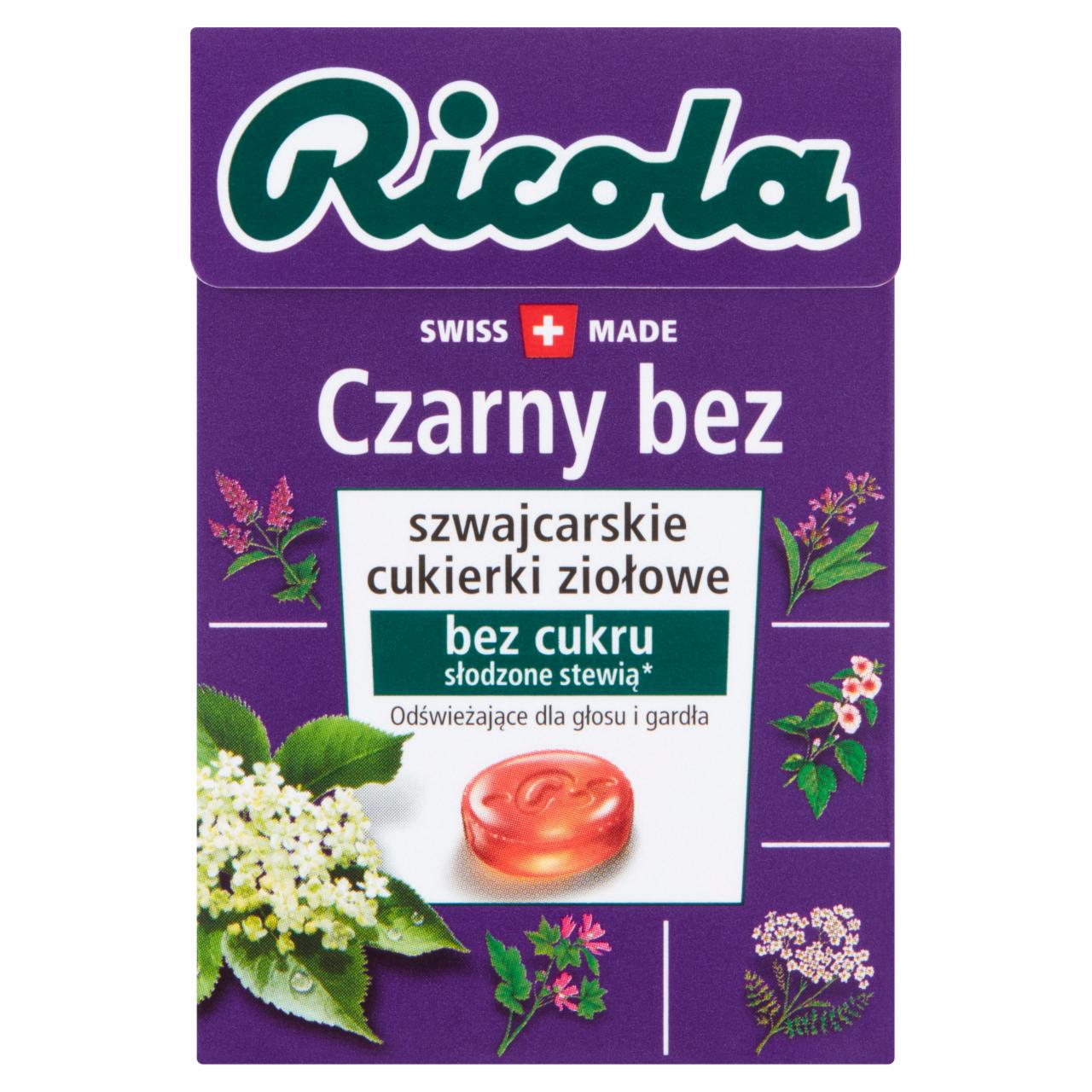 Zdjęcia - Ricola Szwajcarskie cukierki ziołowe czarny bez 27,5 g