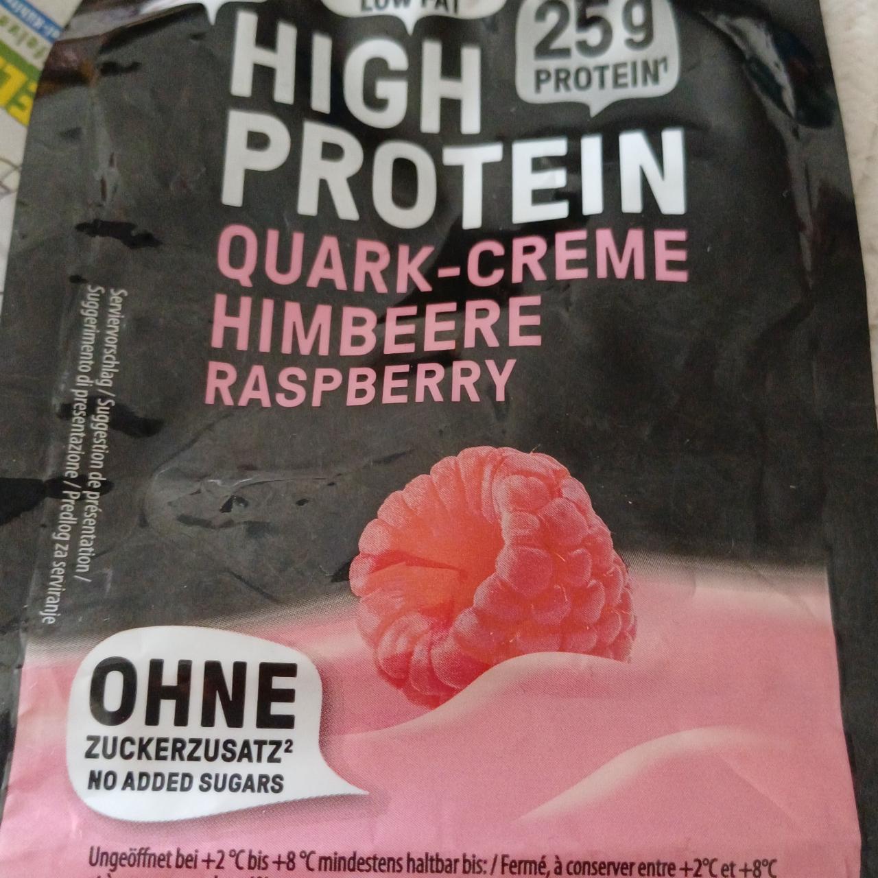 Zdjęcia - High Protein Quark-Creme Himbeere Raspberry To go