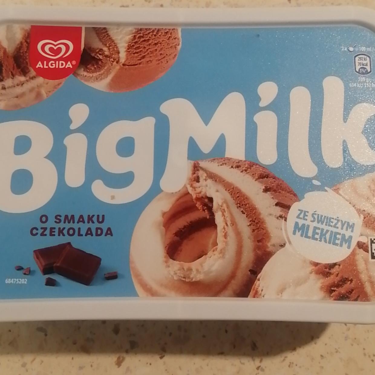 Zdjęcia - Big Milk o smaku czekolada Lody 1000 ml