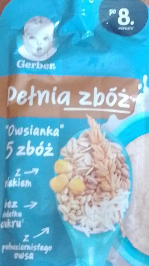 Zdjęcia - Pełnia zbóż Owsianka 5 zbóż Gerber