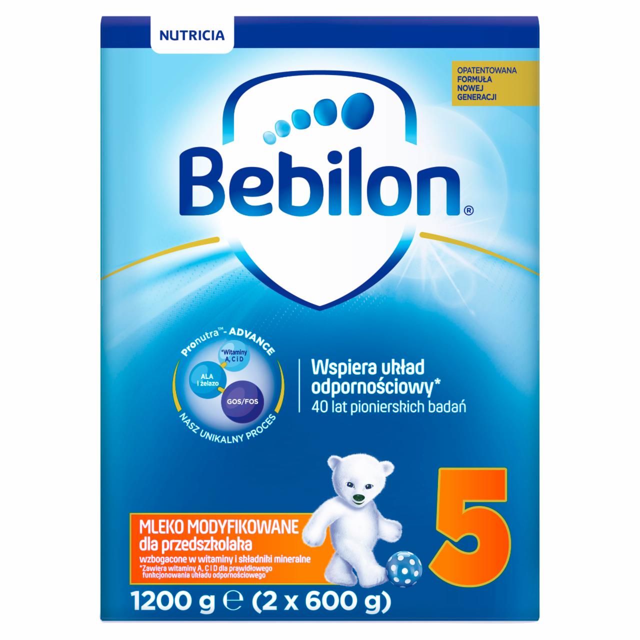 Zdjęcia - Bebilon 5 Pronutra-Advance Mleko modyfikowane dla przedszkolaka 1200 g (2 x 600 g)